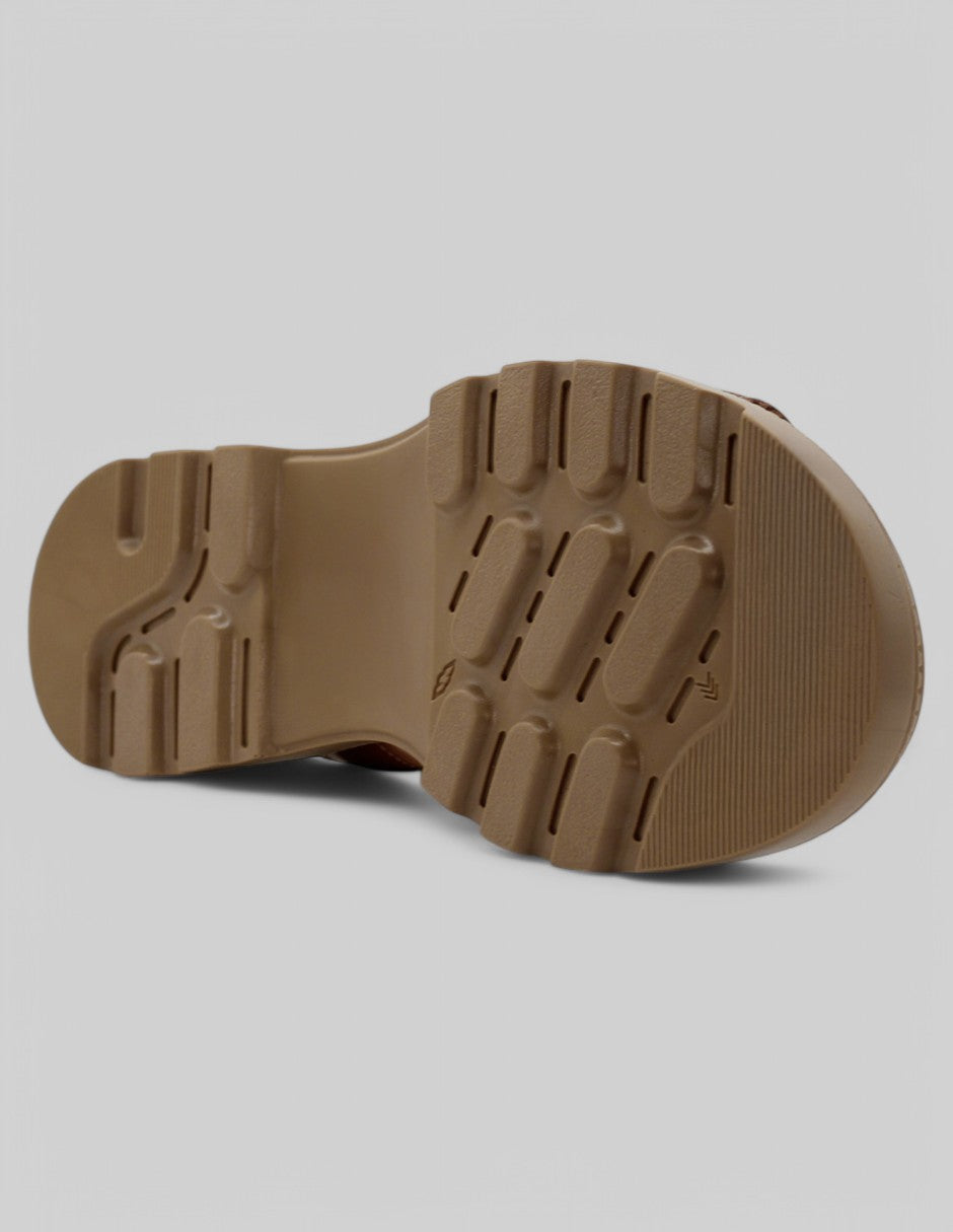 Sandalias de piso Been en Piel vegana - Café