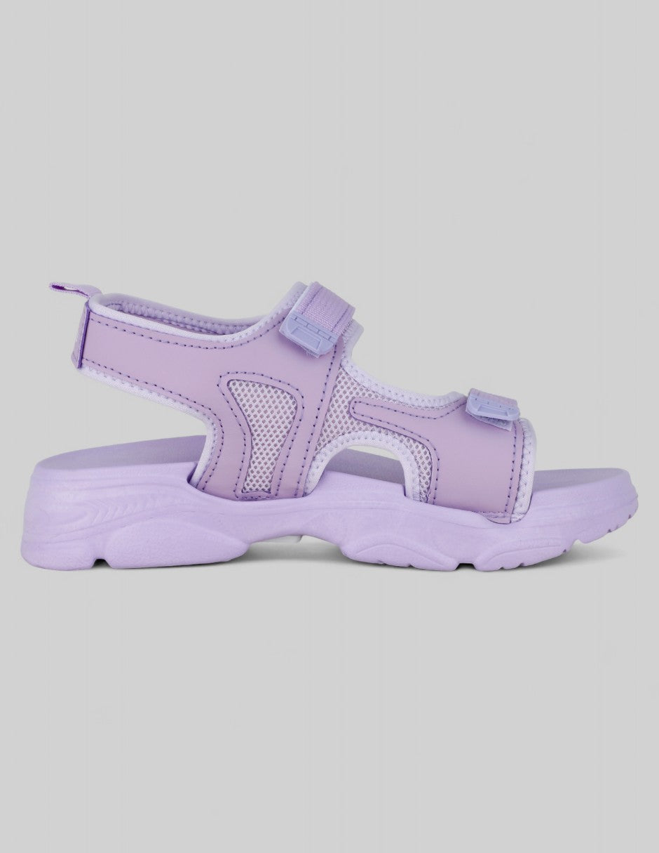 Sandalias de piso Soft en Piel vegana – Morado