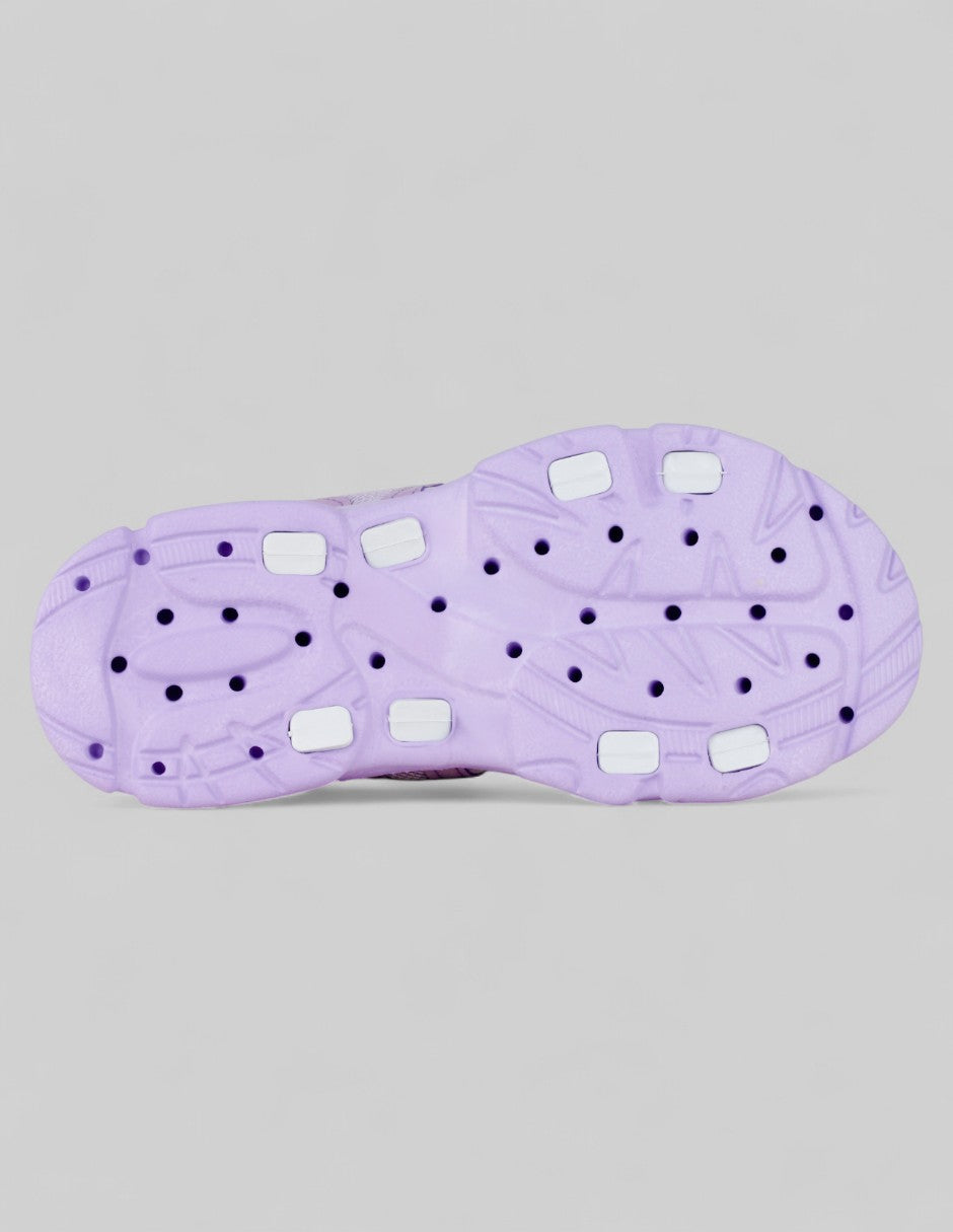Sandalias de piso Soft en Piel vegana – Morado