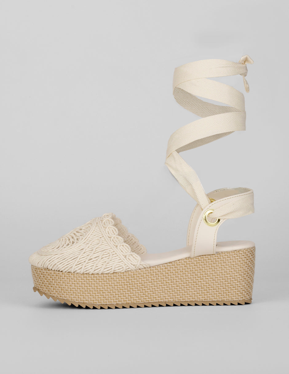 Sandalias con plataforma Exterior Textil Color Late Para Mujer De RBCOLLECTION