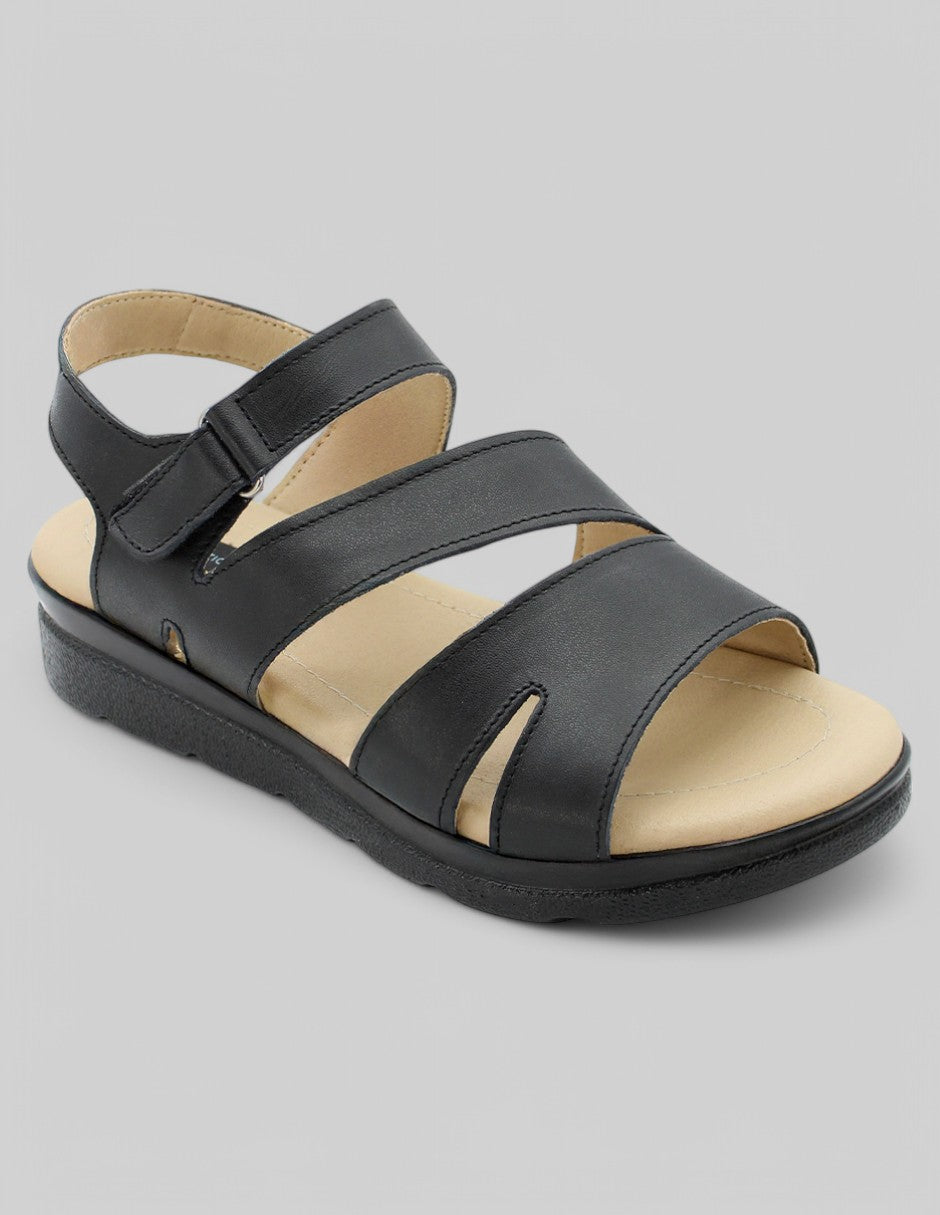 Sandalias con plataforma Exterior Piel Color Negro Para Mujer De RBCOLLECTION