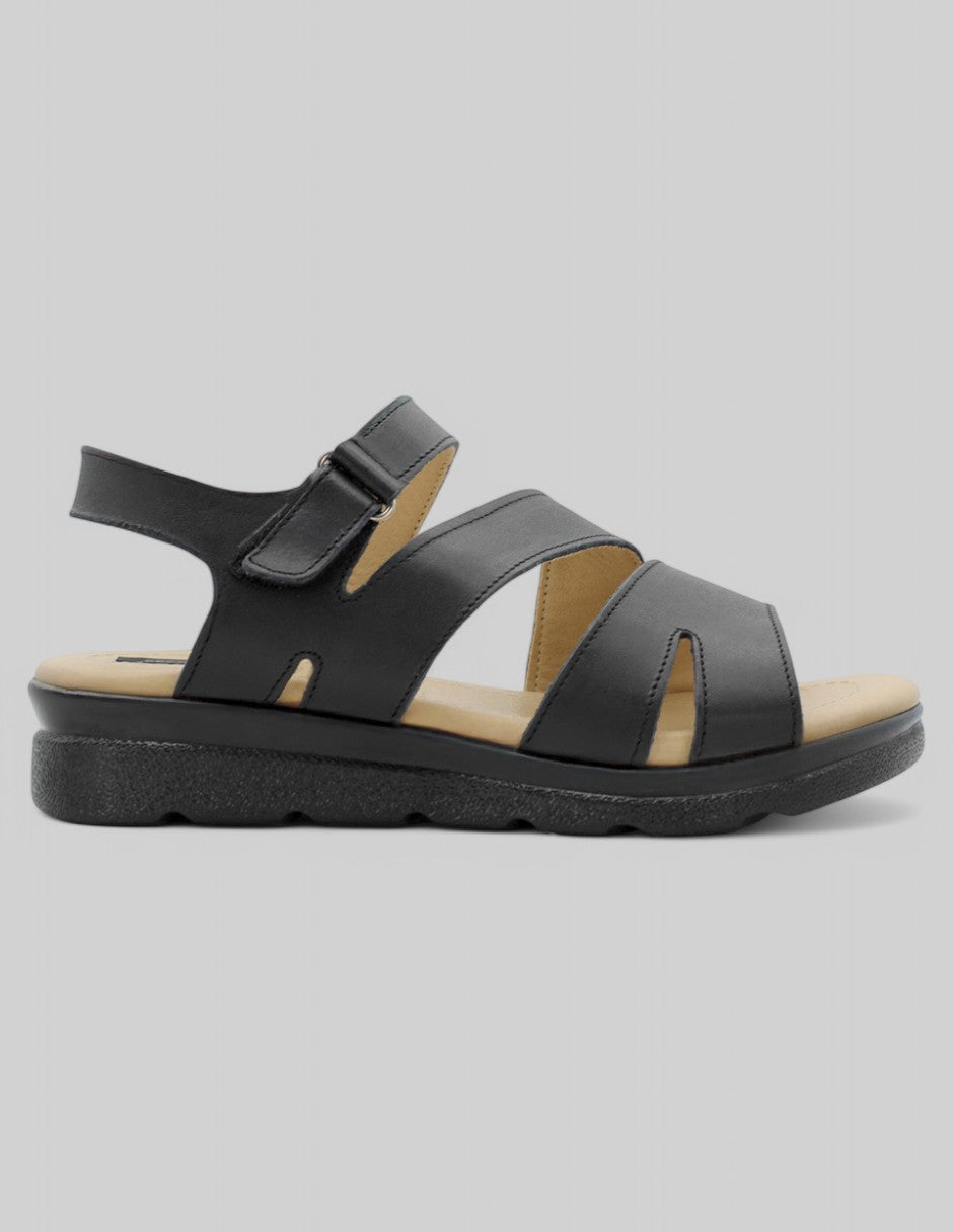 Sandalias con plataforma Hand Made en Piel - Negro