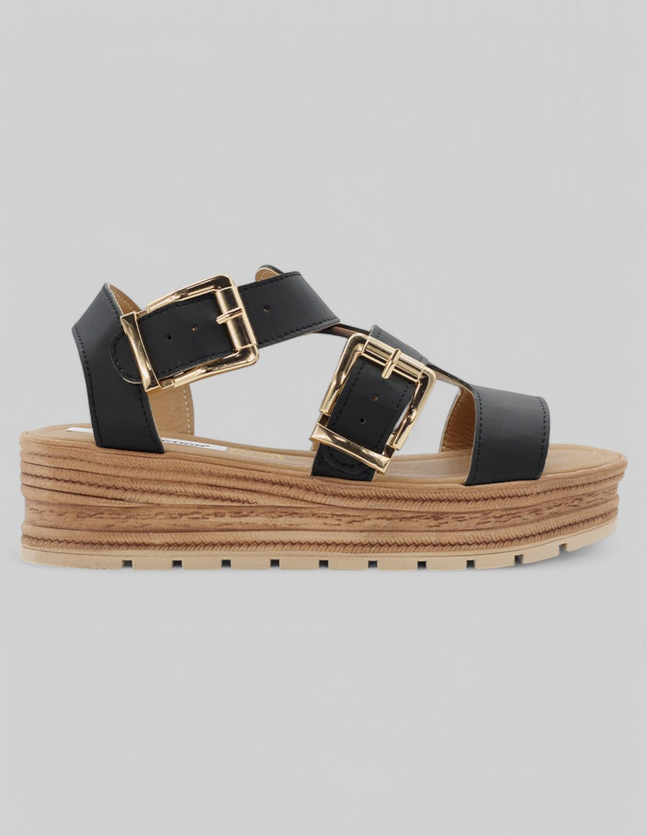 Sandalias con plataforma Been en Piel vegana - Negro