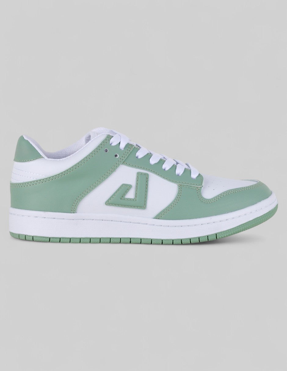 Tenis con cordones Urban en Piel vegana – Verde