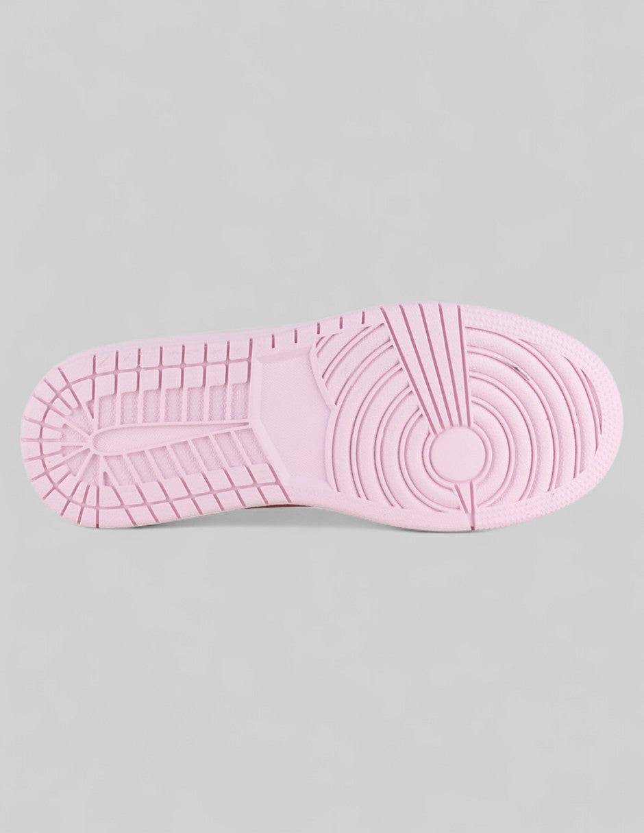 Tenis con cordones A&P en Piel vegana – Rosa