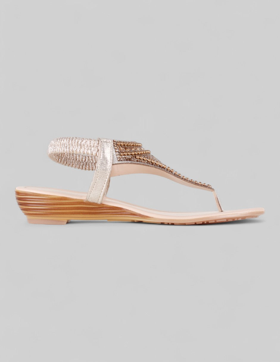 Sandalias de piso Steps en Sintético – Dorado