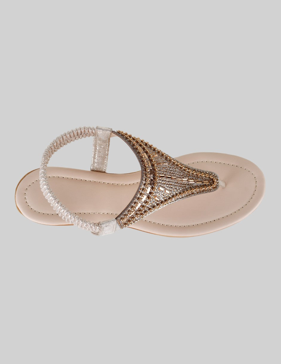 Sandalias de piso Steps en Sintético – Dorado