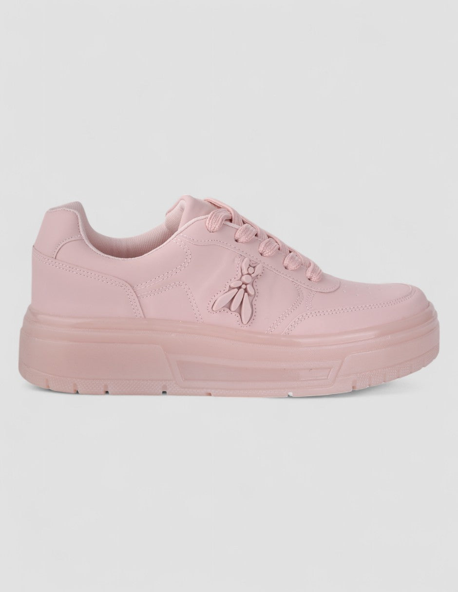 Tenis con cordones Exterior Sintético Color Rosa Para Mujer De RBCOLLECTION