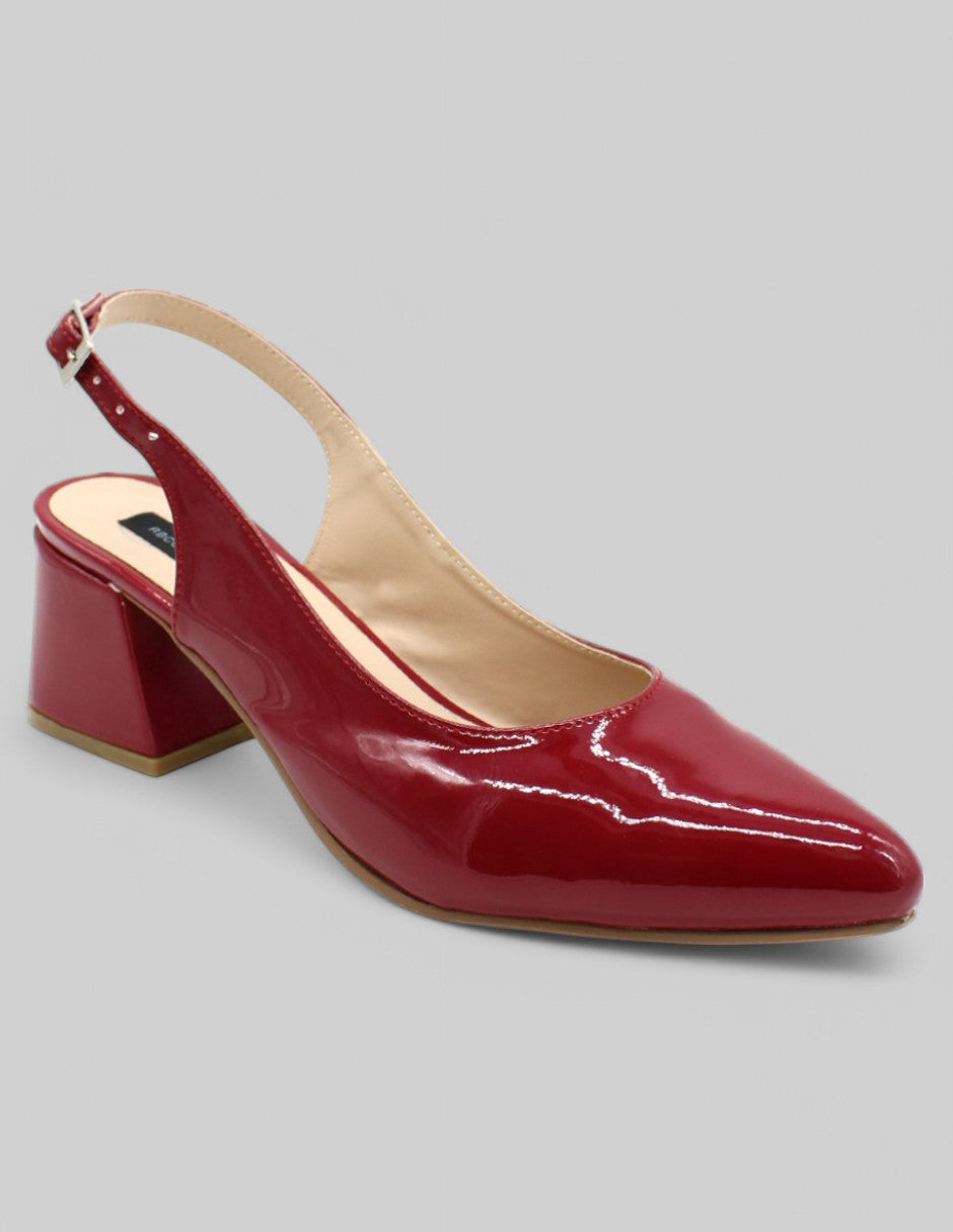 Zapatillas Exterior Charol Color Rojo De Charol Para Mujer De RBCOLLECTION