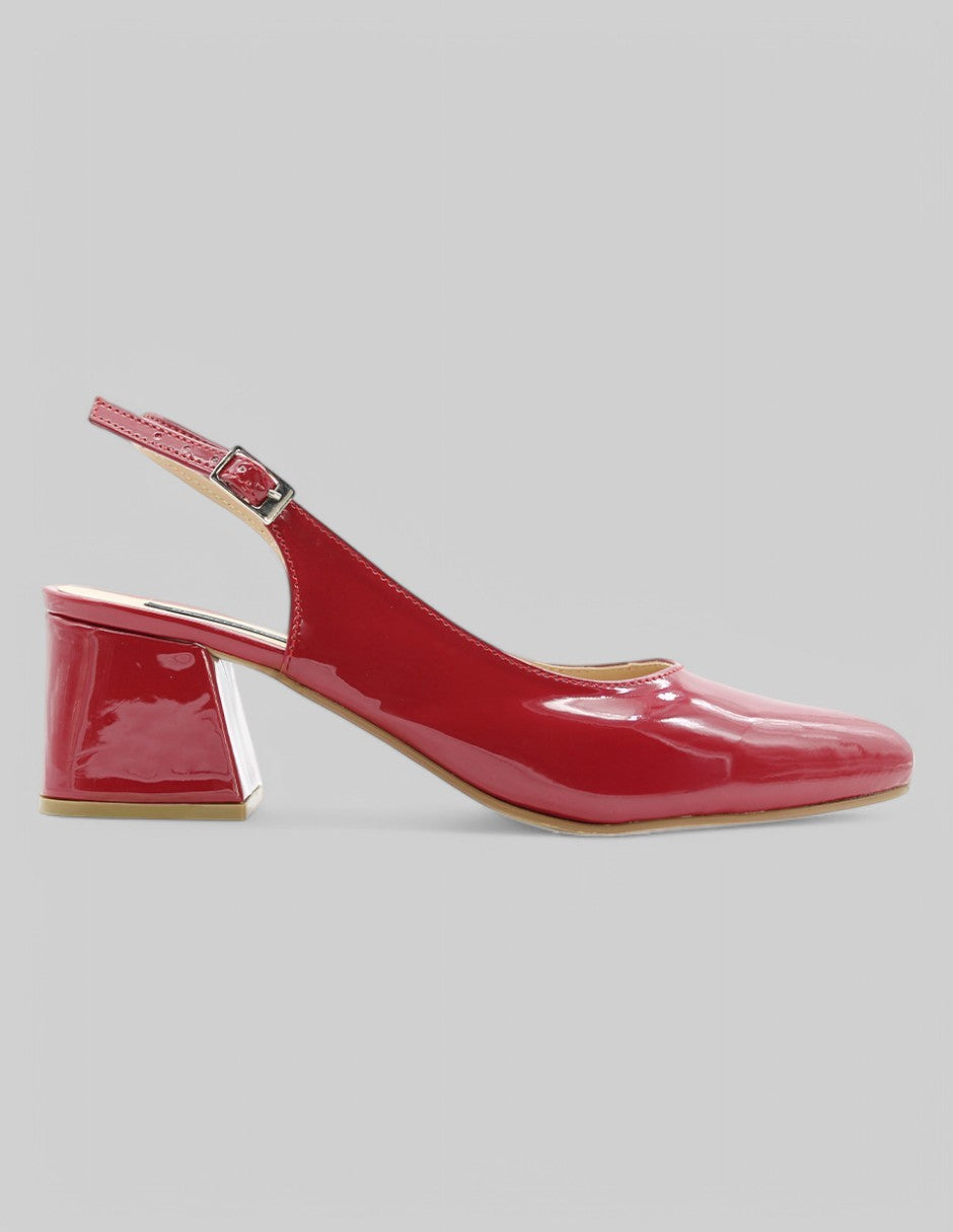 Zapatillas Nappot en Charol – Rojo