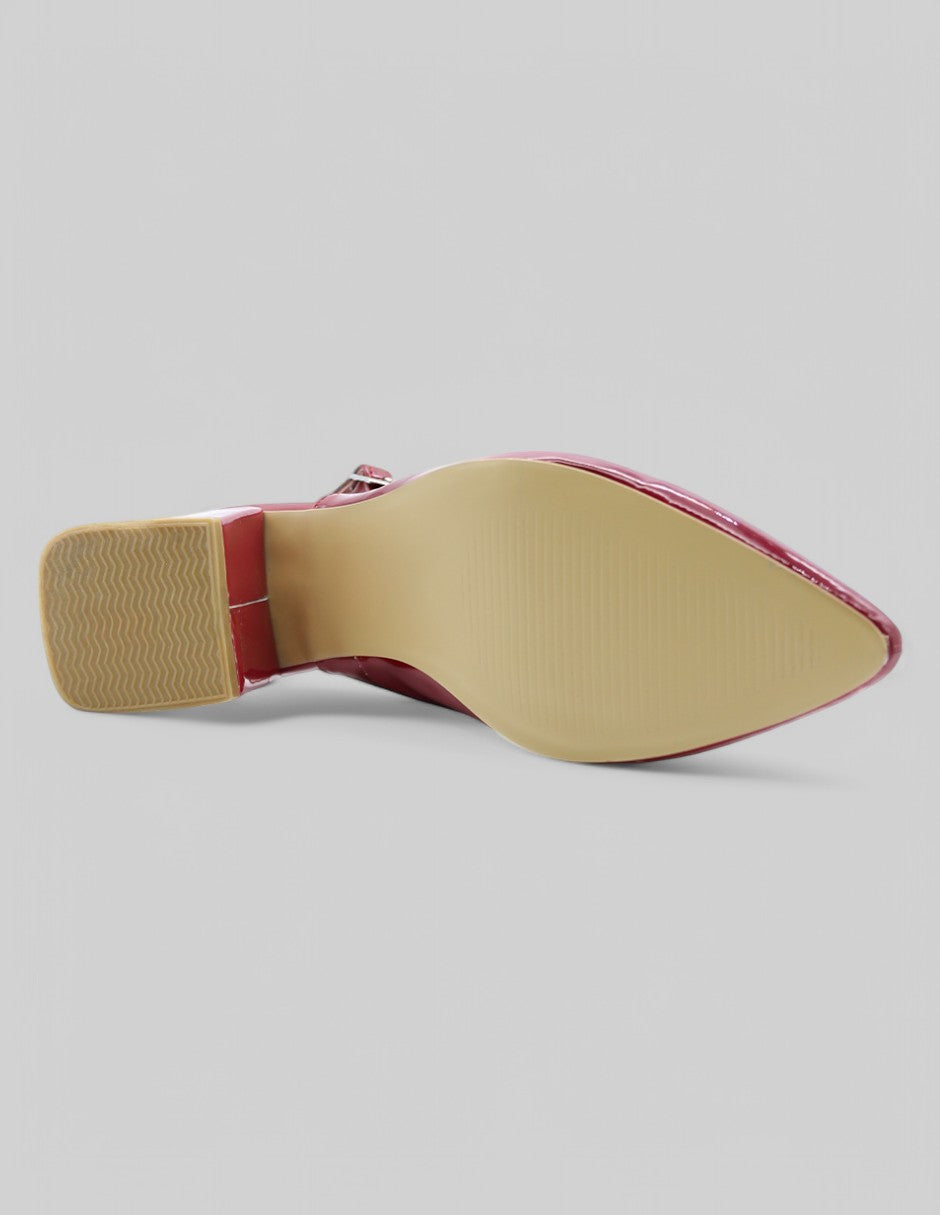 Zapatillas Nappot en Charol – Rojo