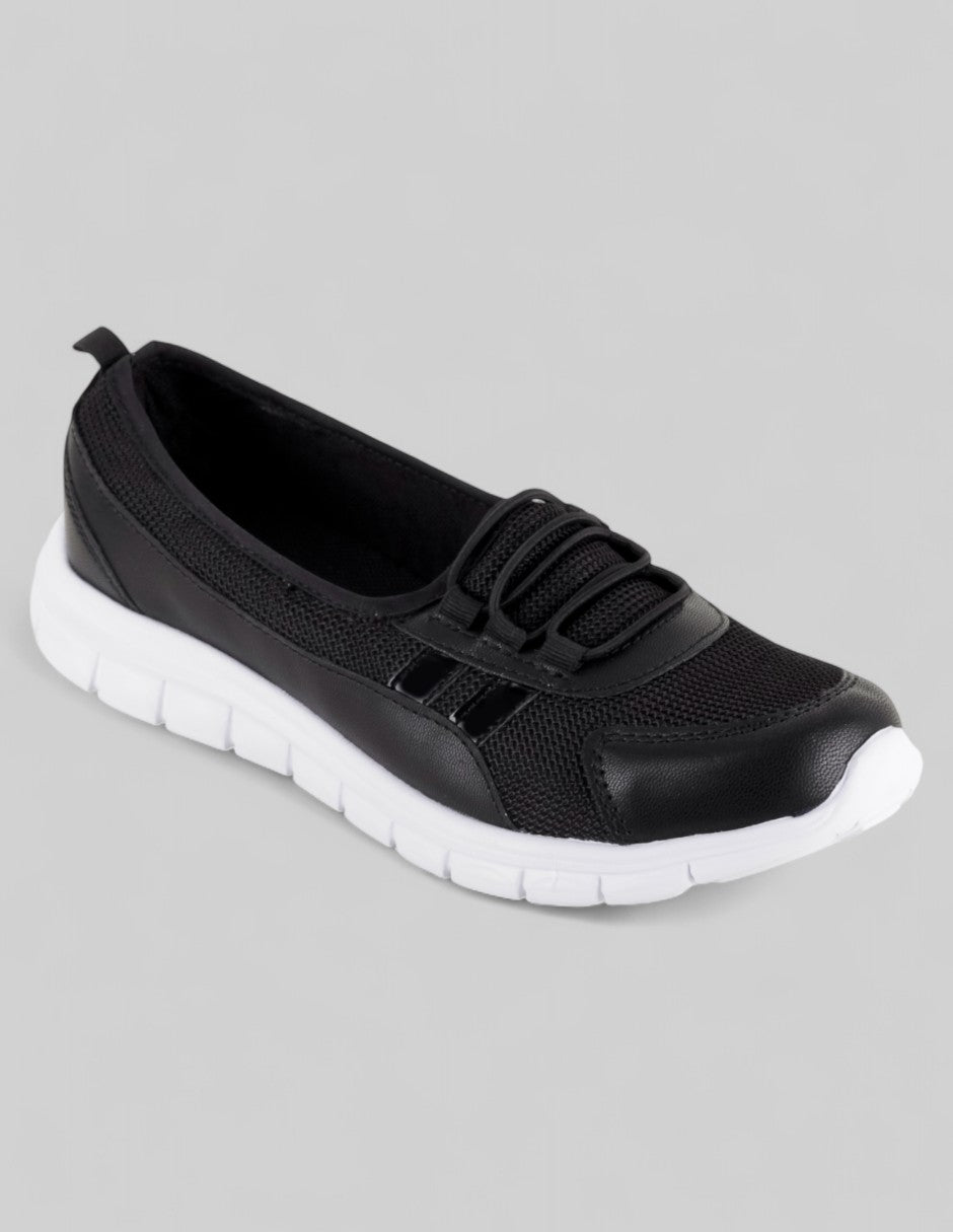 Tenis sin cordones Exterior Textil Color Negro Para Mujer De RBBASICS
