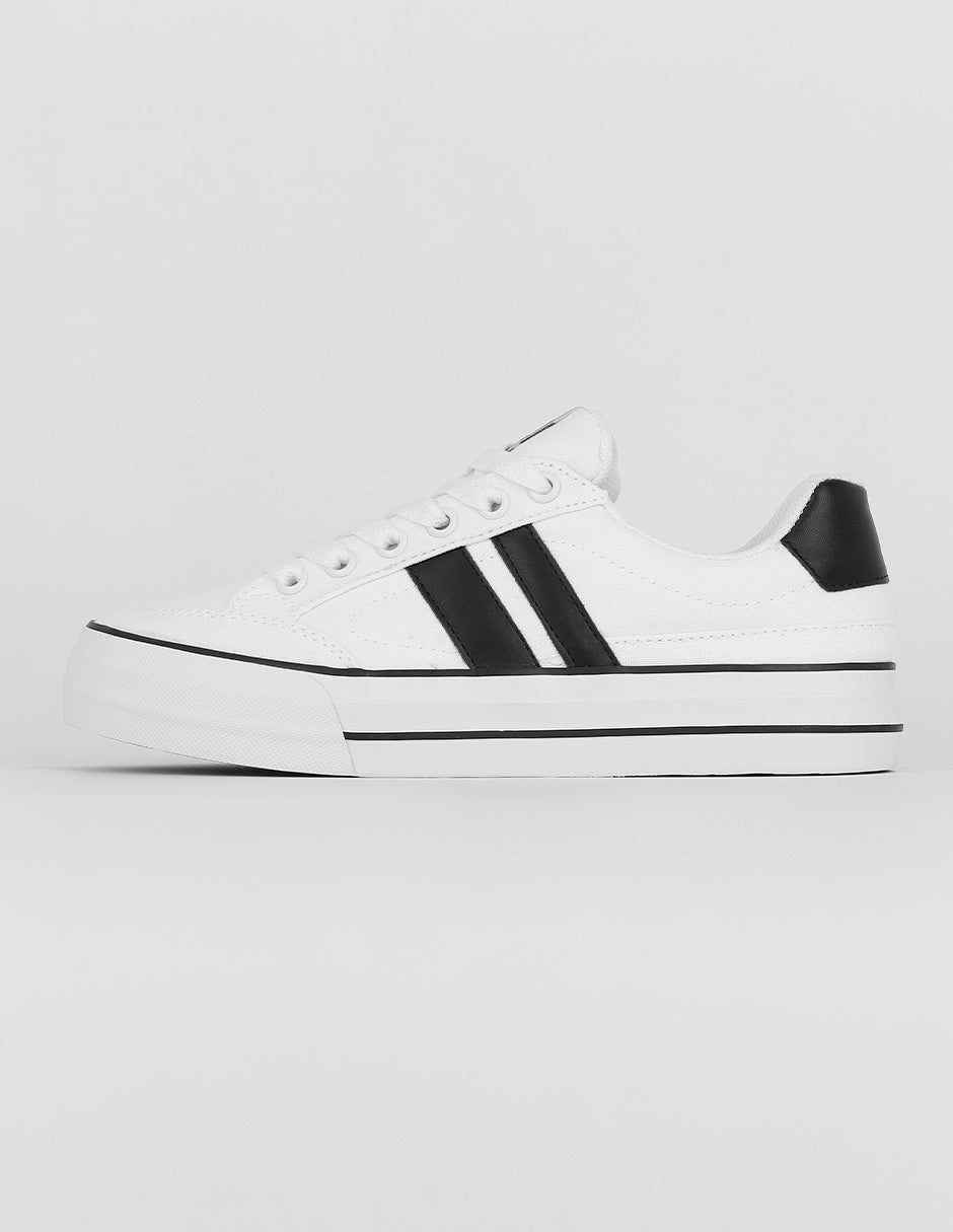 Tenis con cordones Exterior Textil Color Blanco Para Mujer De RBCOLLECTION