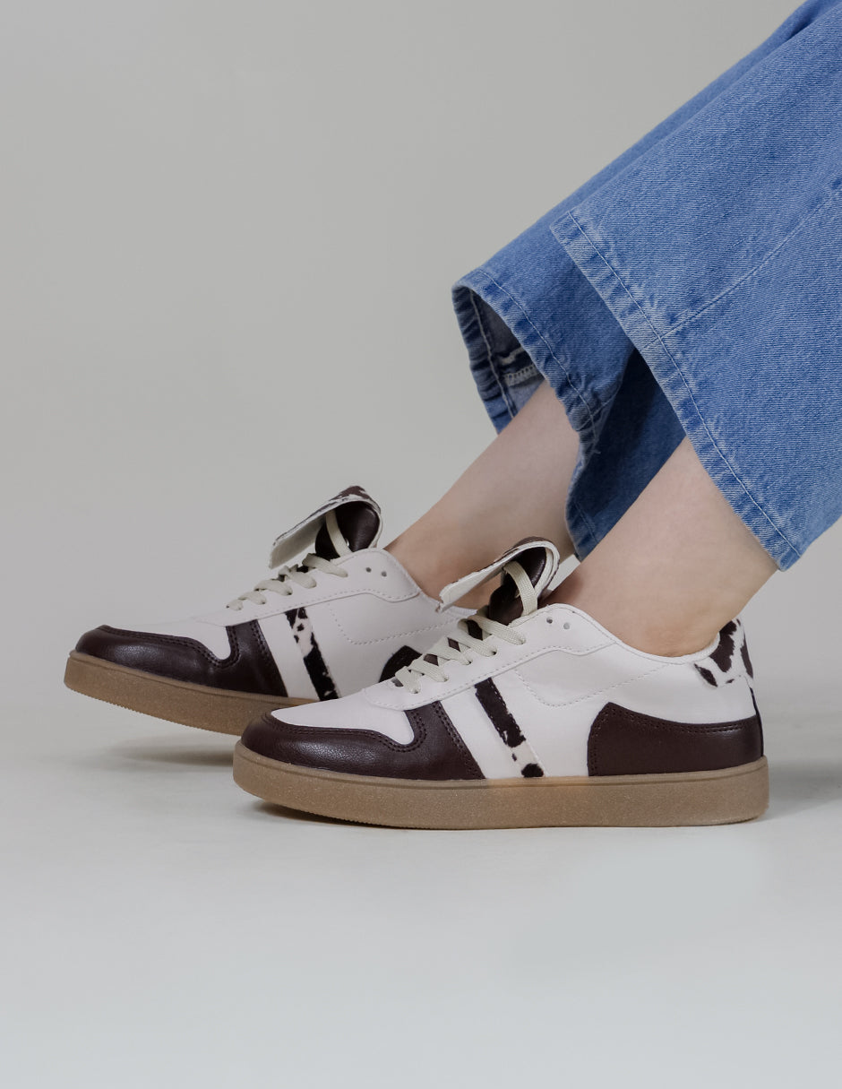 Tenis con cordones Urban Piel vegana - Beige
