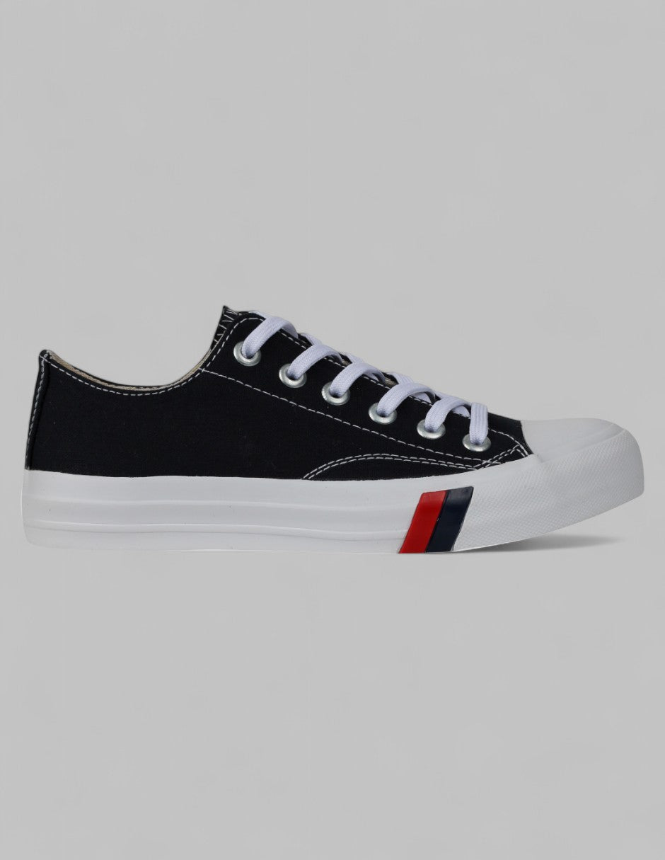 Tenis con cordones Exterior Textil Color Negro Para Mujer De RBCOLLECTION