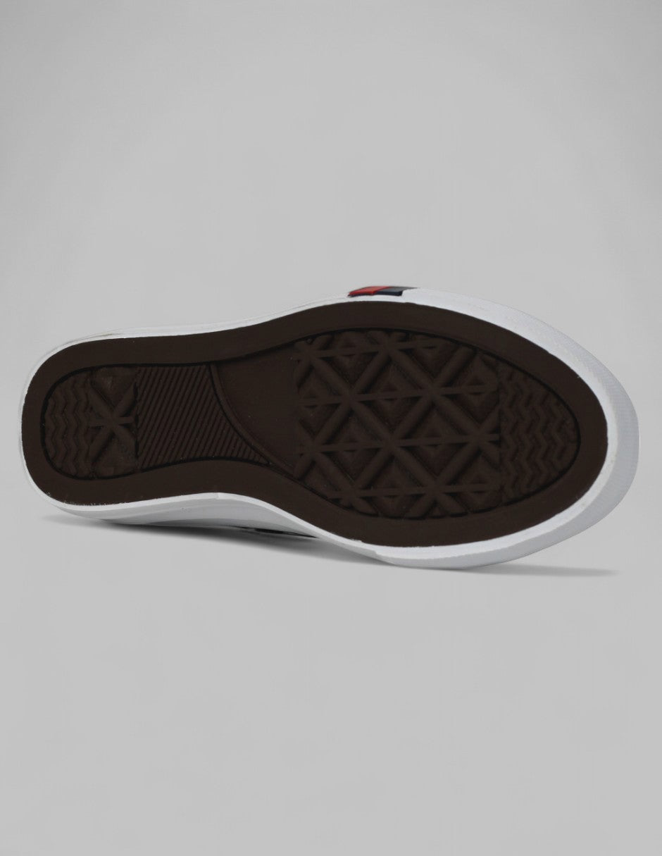 Tenis con cordones Play Textil - Negro