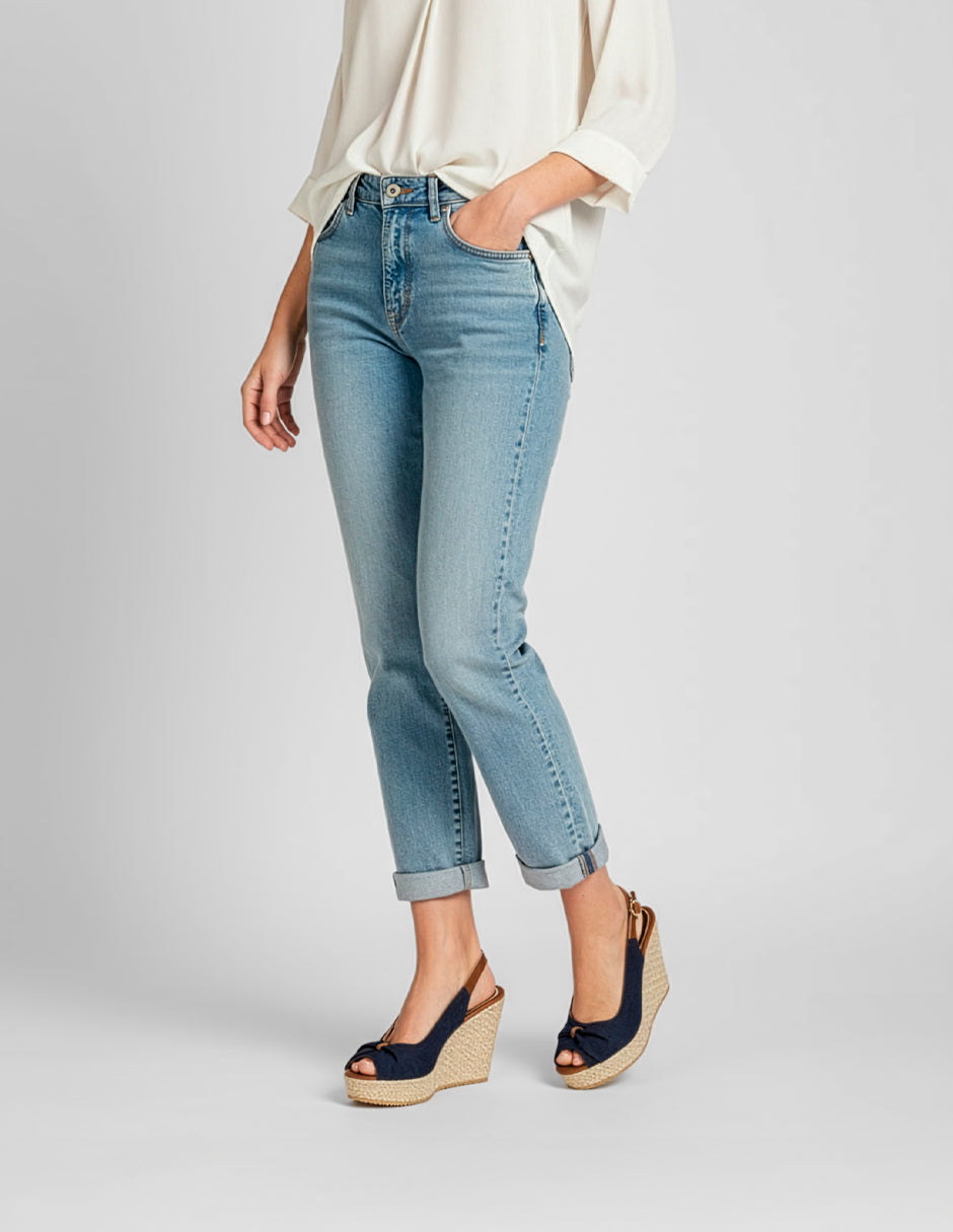 Sandalias con plataforma Naia en Textil – Azul