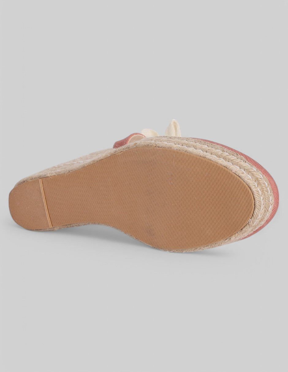 Alpargatas Daril en Textil - Rosa