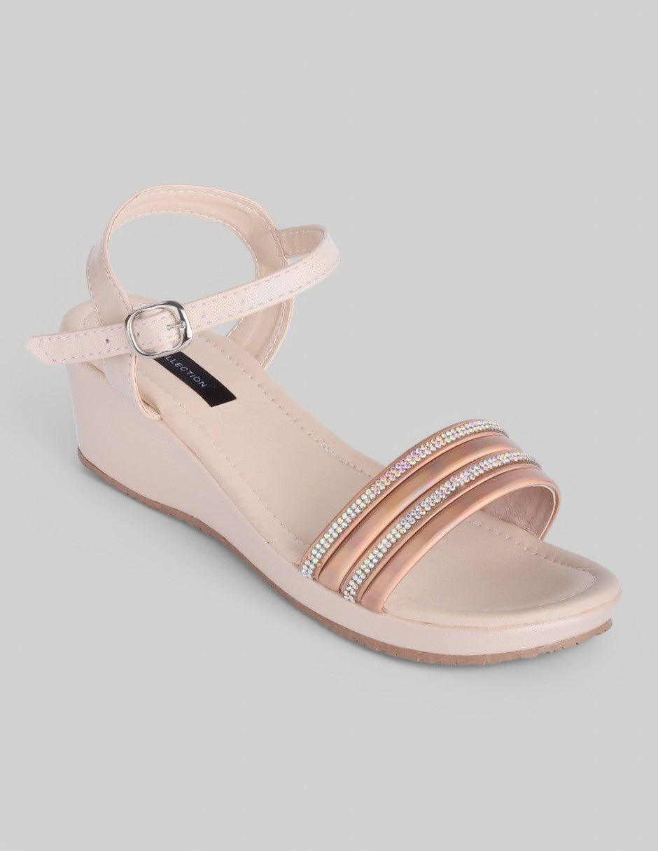 Sandalias con plataforma Exterior Sintético Color Beige  Para Mujer De RBCOLLECTION