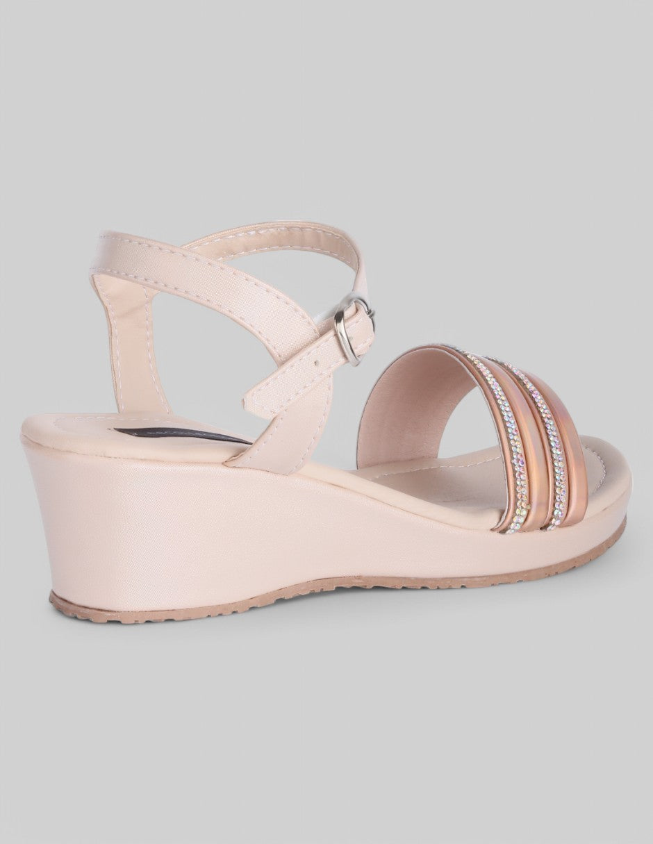 Sandalias con plataforma Daril en Sintético - Beige