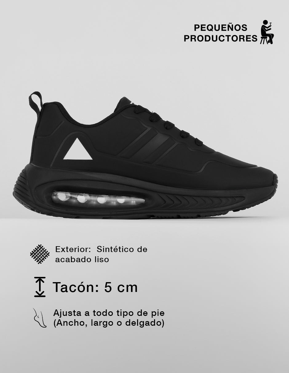 Tenis tipo deportivo  Stars en Sintético – Negro