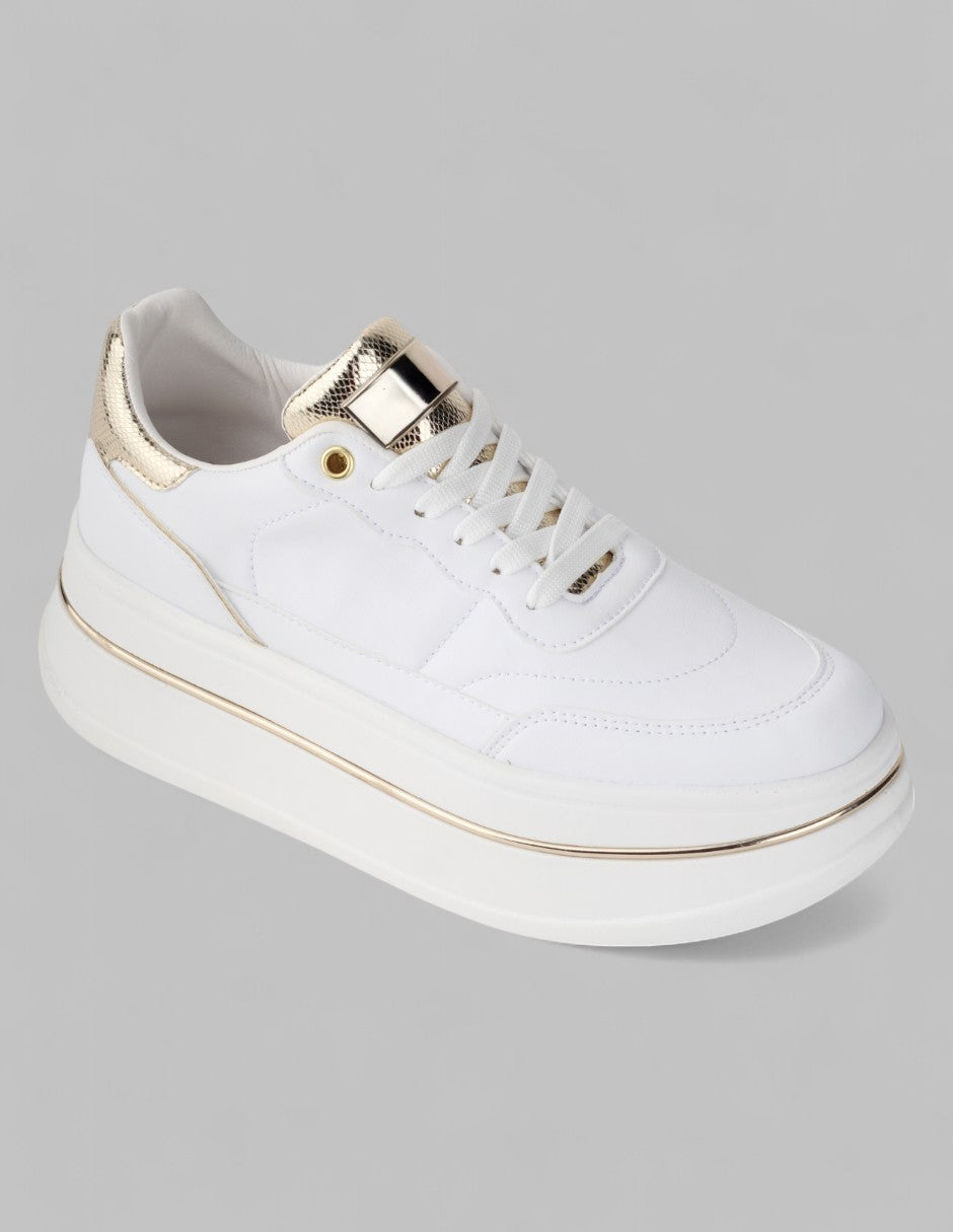 Tenis tipo deportivo  Chunk Piel vegana - Beige