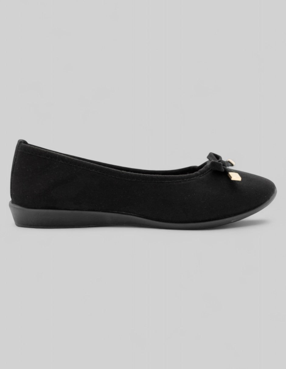Flats clásicas Soft en Textil – Negro