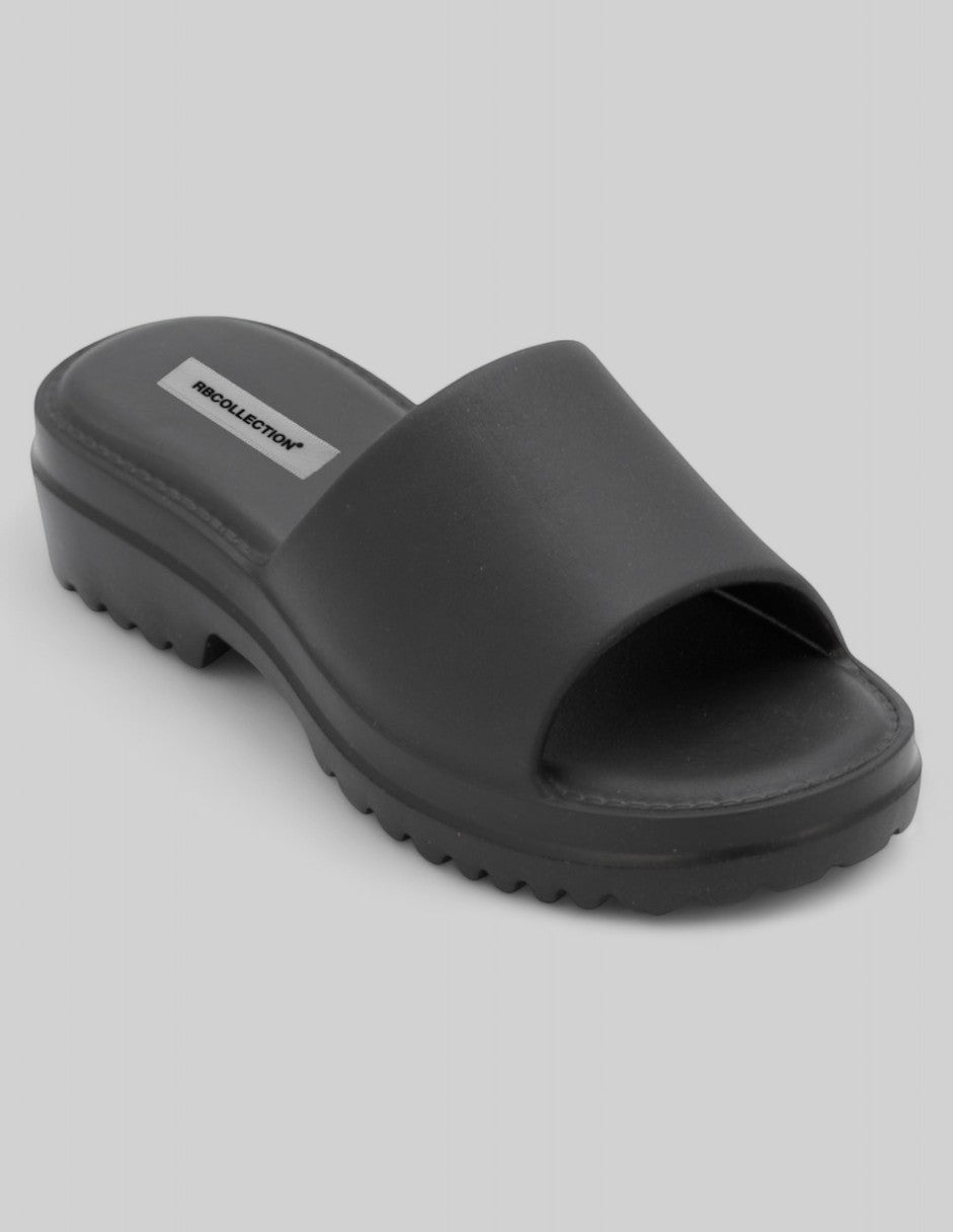 Sandalias clásicas Exterior Sintético Color Negro Para Mujer De RBBASICS