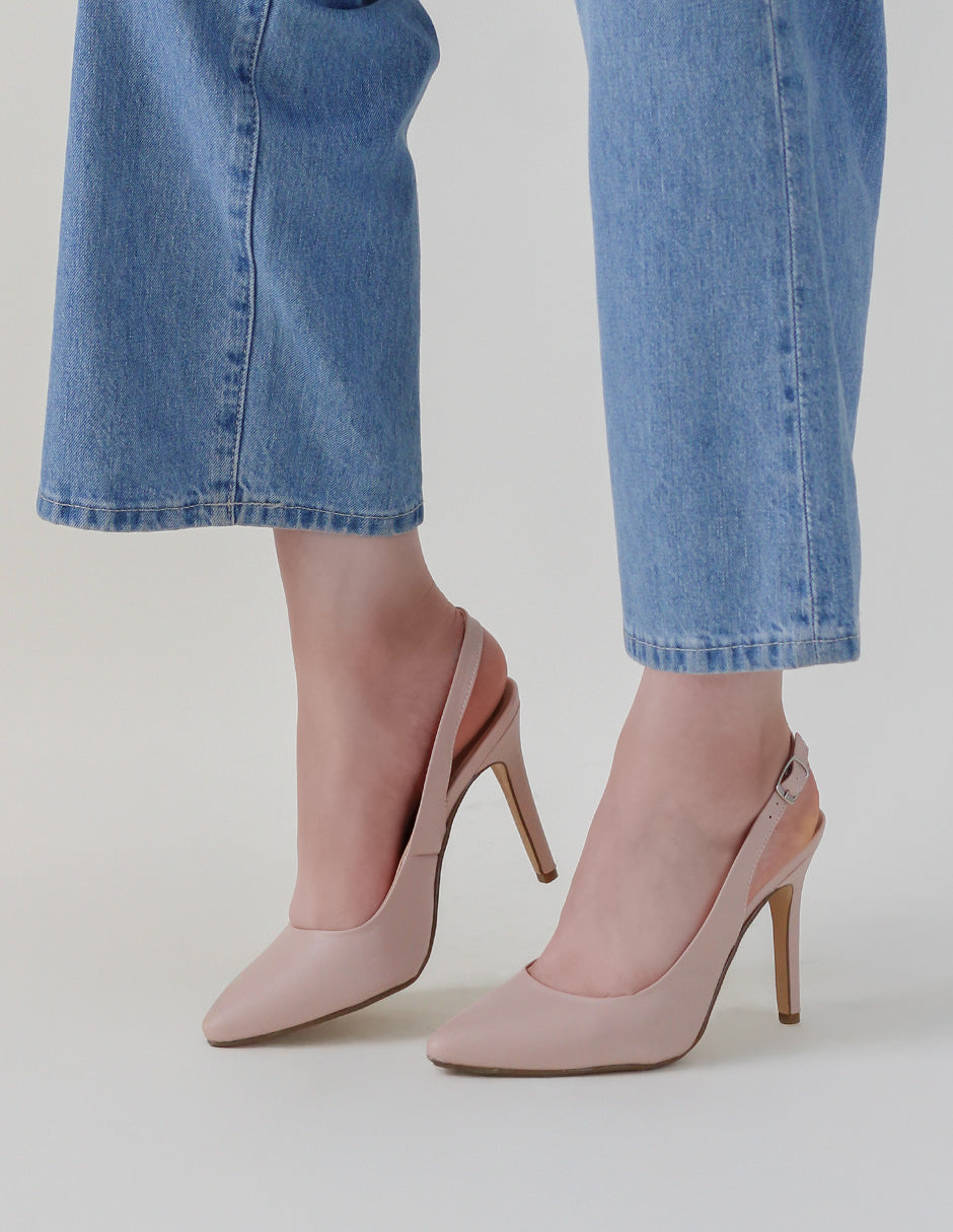 Zapatillas Elise en Piel vegana – Beige