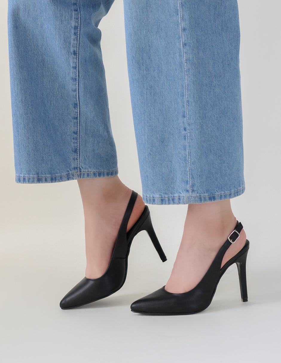 Zapatillas Elise en Piel vegana – Negro