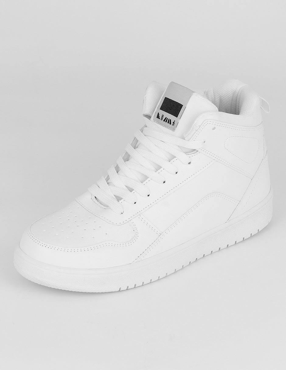 tenis botín Urban en Piel vegana – Blanco