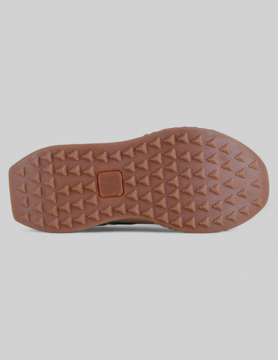 Tenis con cordones Agle en Piel vegana – Beige