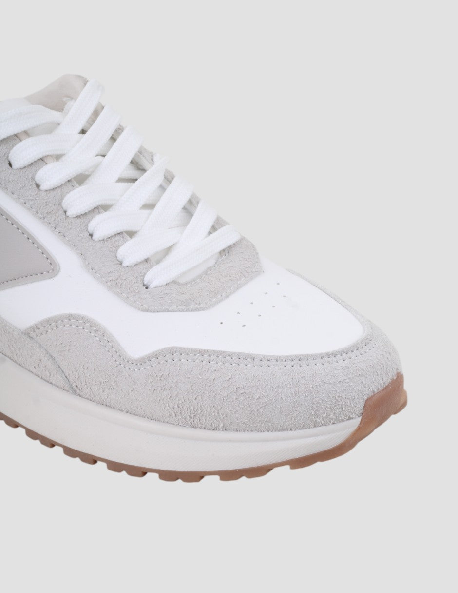 Tenis tipo deportivo  Glam en Sintetico - Beige