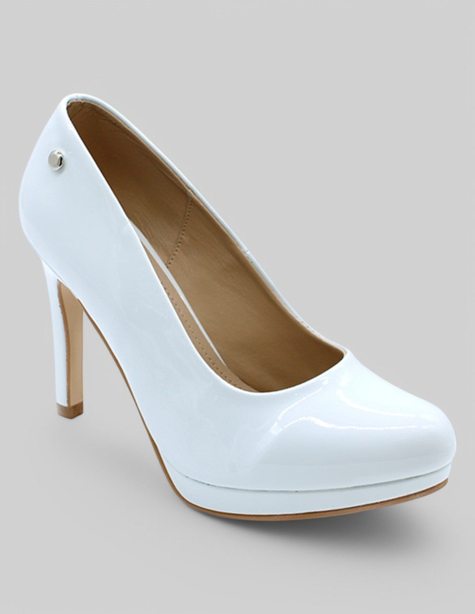 Zapatillas Exterior Charol Color Blanco Charol Para Mujer De RBCOLLECTION