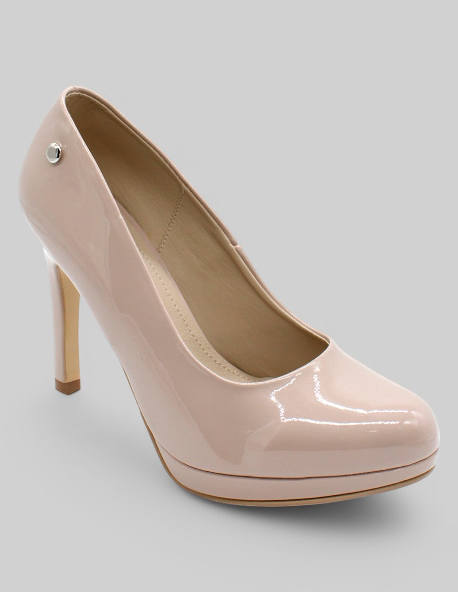 Zapatillas Exterior Charol Color Beige Para Mujer De RBCOLLECTION