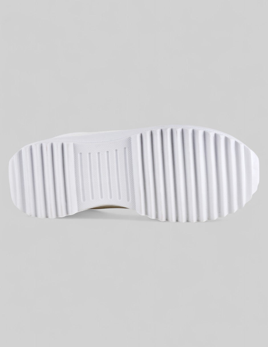 Tenis con cordones Aura en Sintético – Blanco