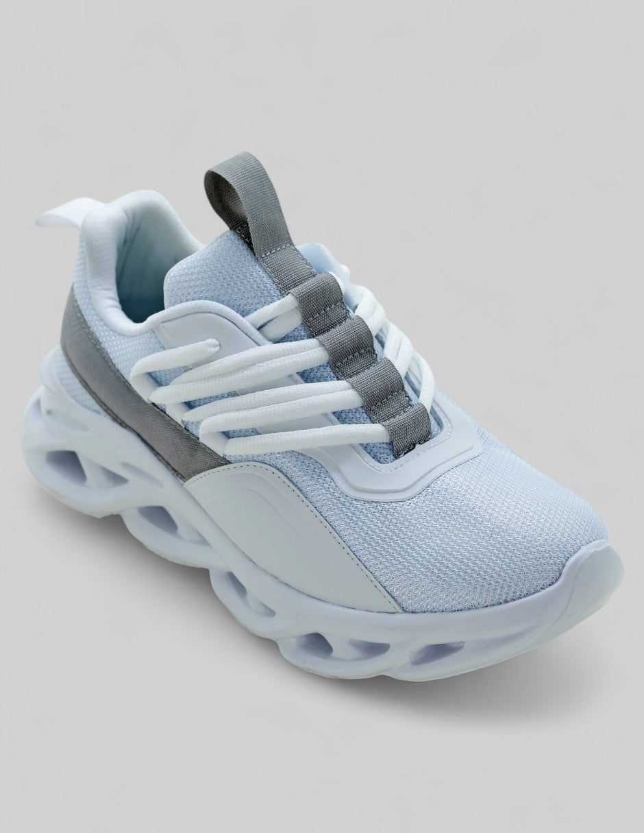 Tenis tipo Deportivo Exterior Textil Color Blanco Para Mujer De RBCOLLECTION