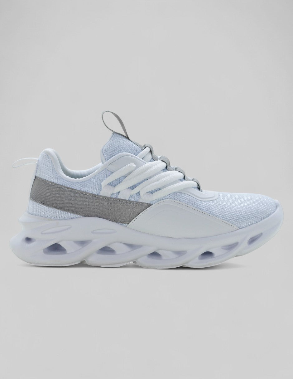 Tenis tipo deportivo Agle en Textil – Blanco