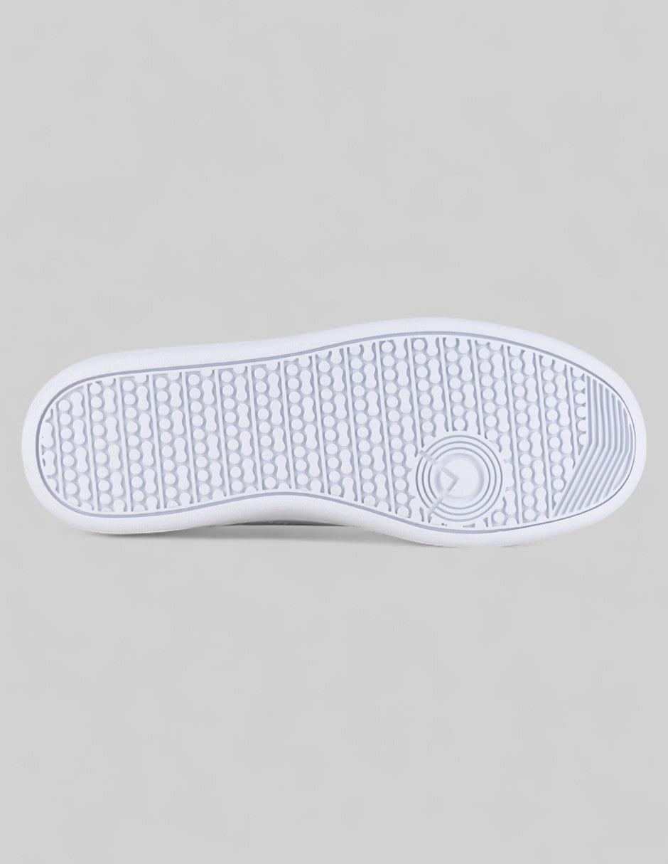 Tenis con cordones A&P en Piel vegana – Blanco