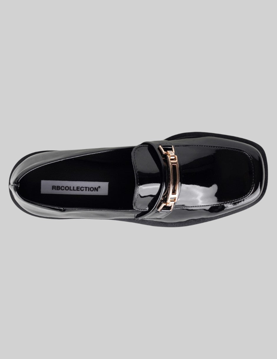 Mocasines Classy en Charol – Negro