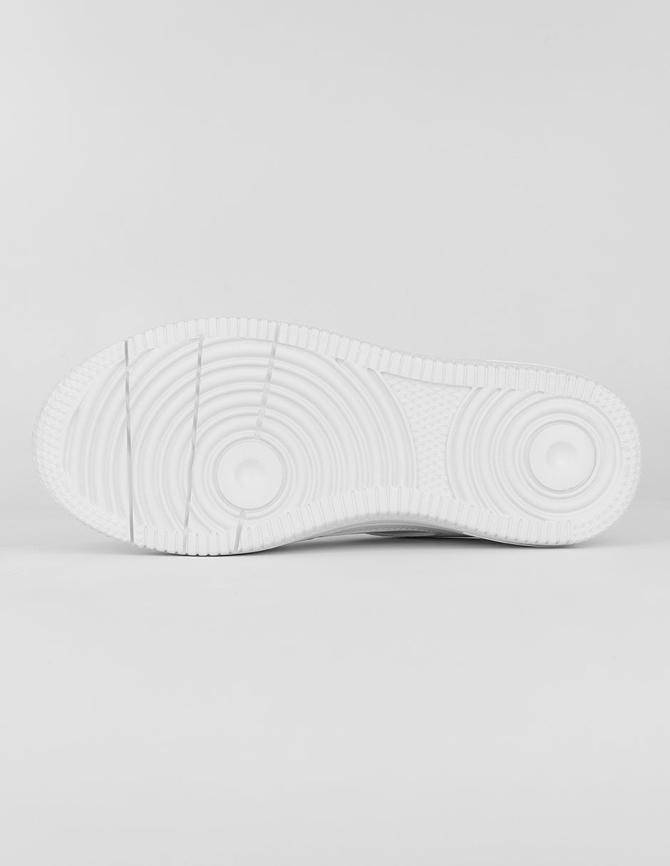 Tenis con cordones  Urban en Piel vegana – Blanco