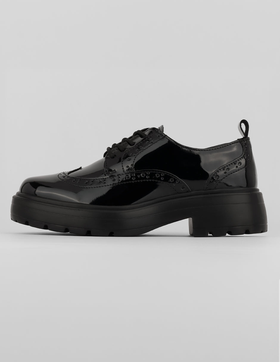 Mocasines Exterior Charol Color Negro Para Mujer De RBCOLLECTION