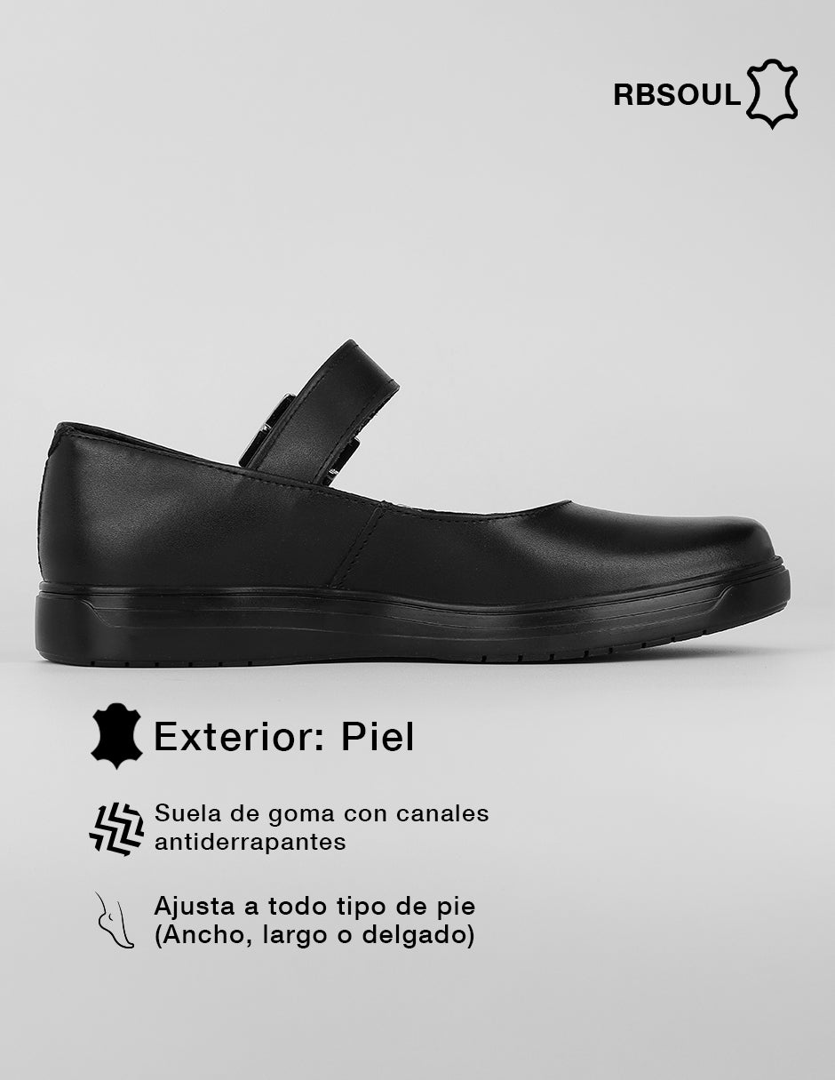 Mary jane Hand Made en Piel – Negro