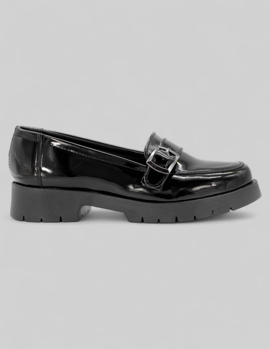 Mocasines Classy en Charol – Negro