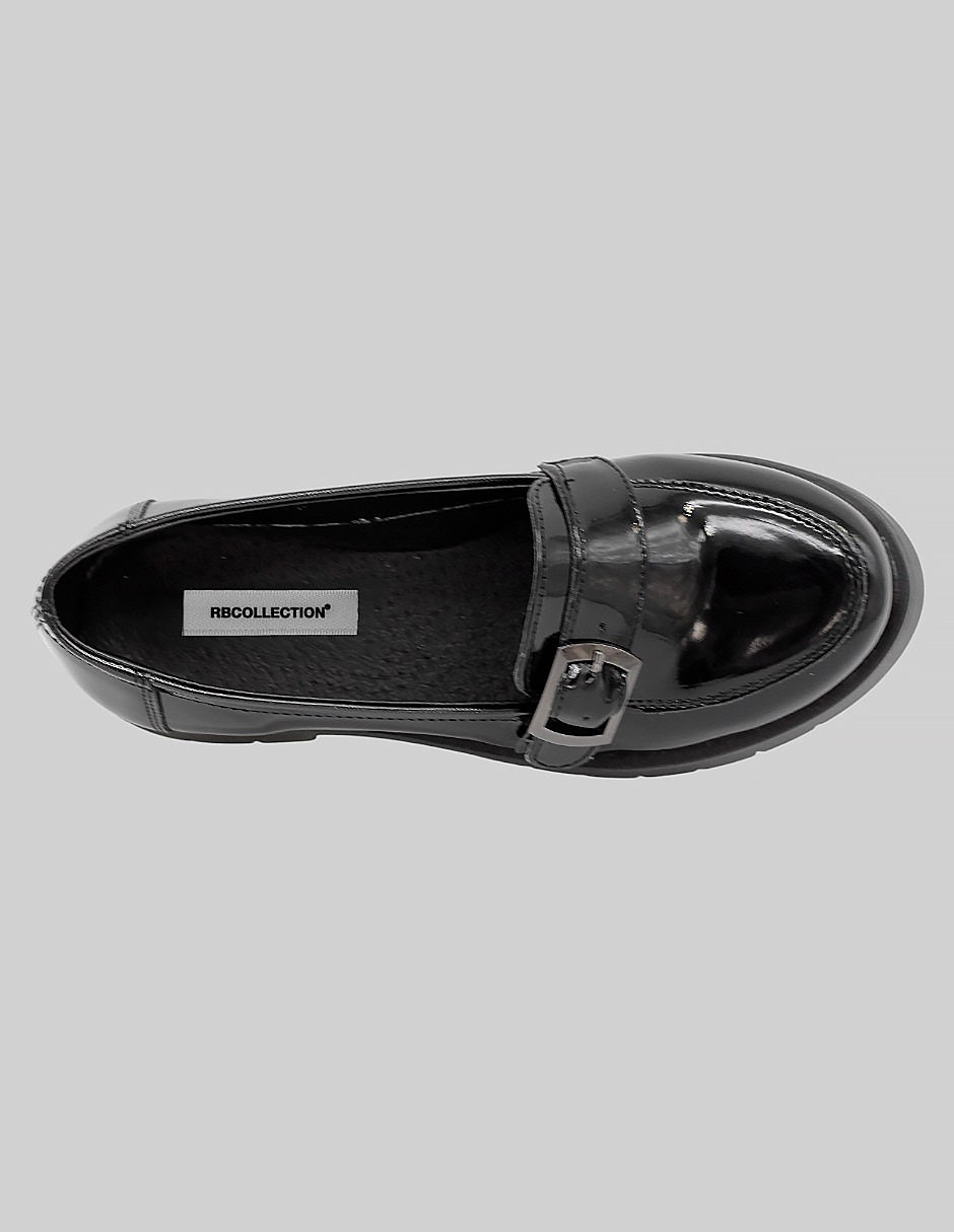 Mocasines Classy en Charol – Negro