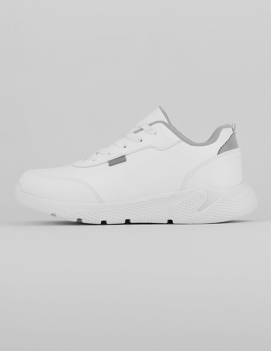 Tenis tipo deportivo Exterior Piel vegana Color Blanco Para Mujer De RBCOLLECTION
