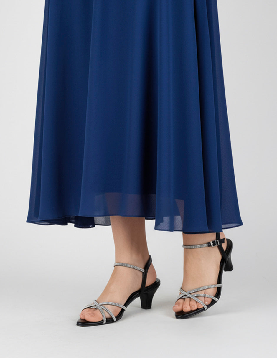 Sandalia con tacón Glowm en Sintético – Negro