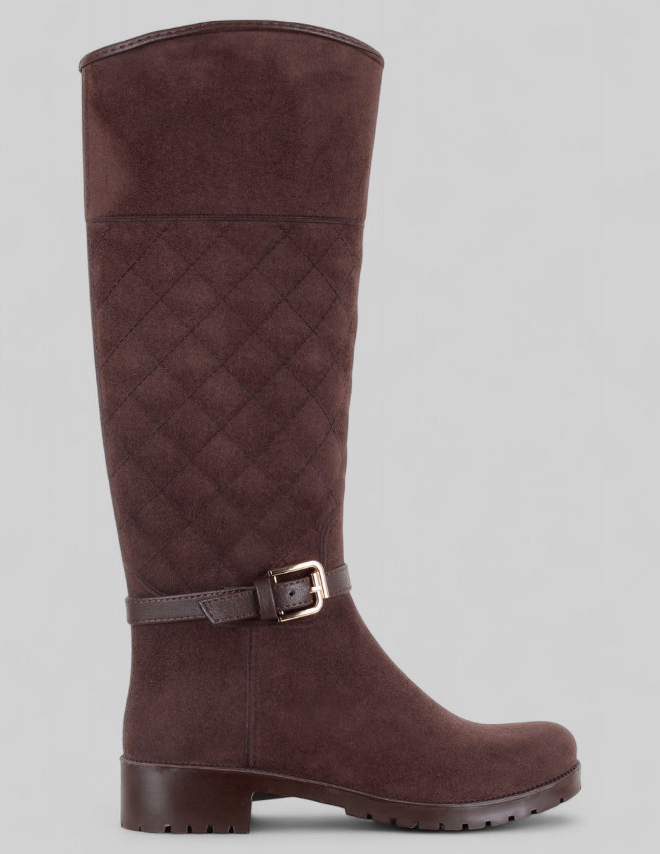 Botas altas Valk en Gamuza – Café