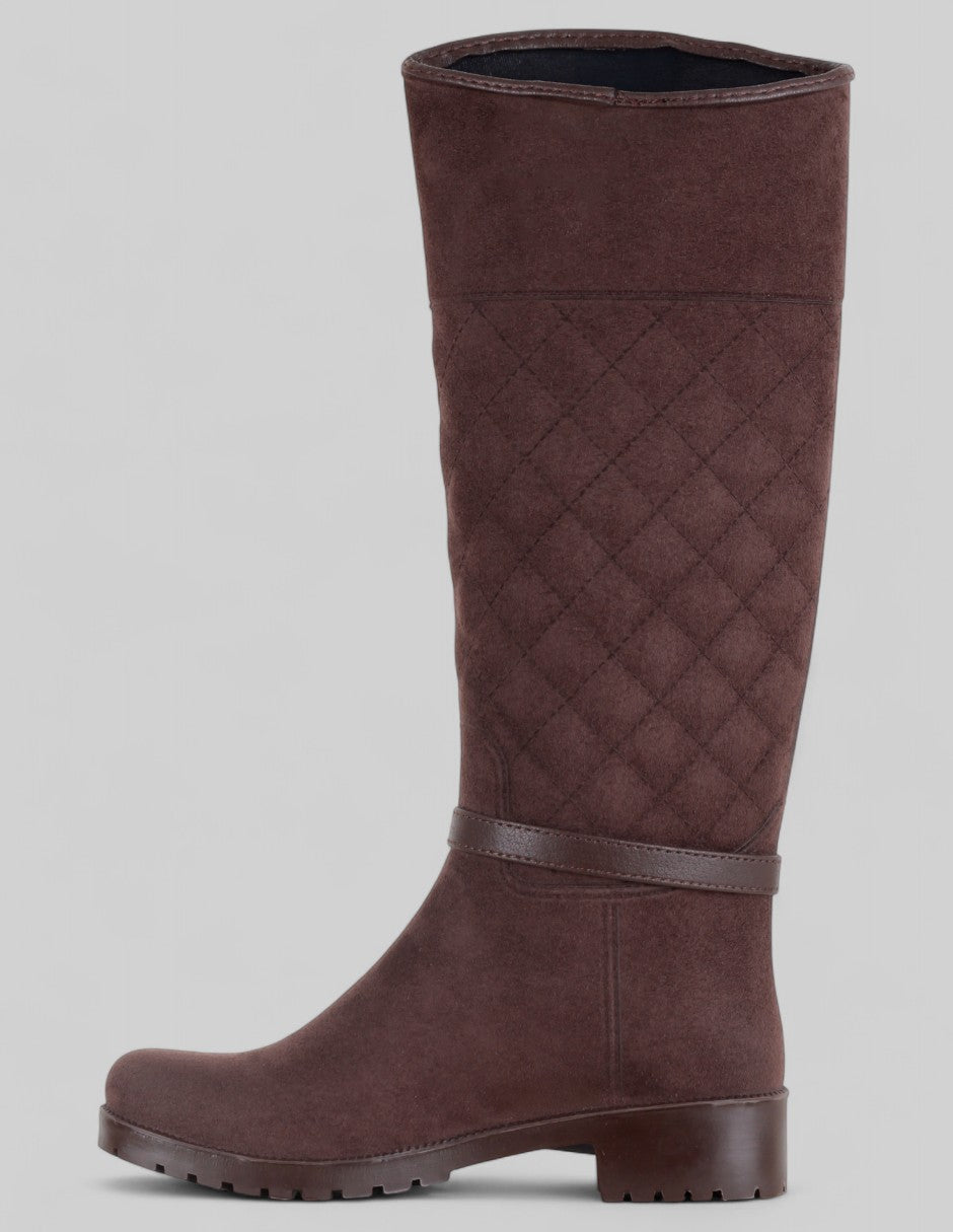 Botas altas Valk en Gamuza – Café