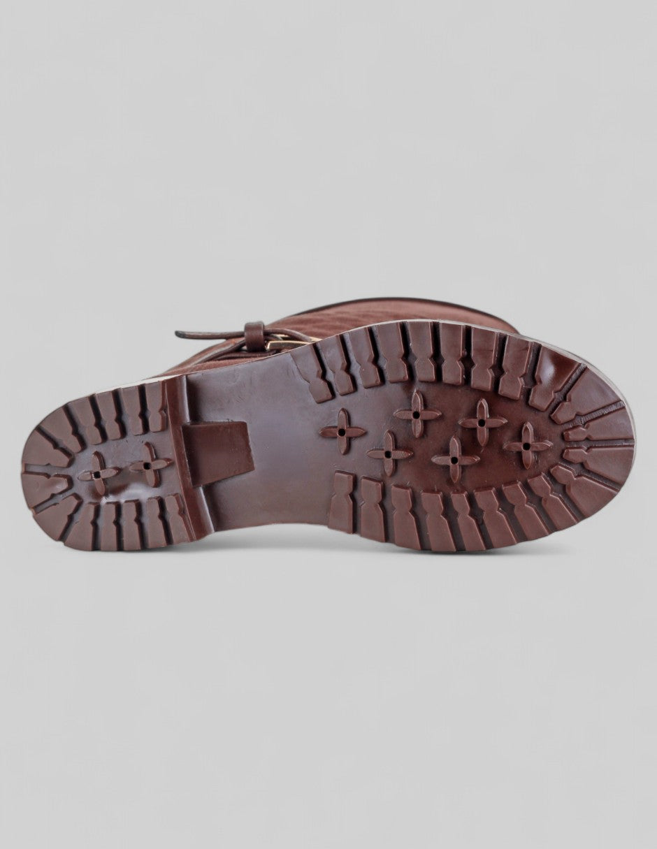 Botas altas Valk en Gamuza – Café